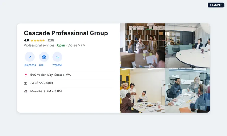 Un Perfil de Empresa de Google